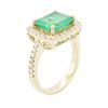 Image 3 : 14KT Yellow Gold 3.47ct Emerald and Diamond Ring
