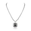 Image 2 : 18KT White Gold 15.54ct GIA Certified Tourmaline and Diamond Necklace