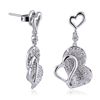 Image 2 : 14KT White Gold 0.33ctw Diamond Earrings