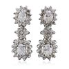 Image 1 : 14KT White Gold 4.19ctw Diamond Earrings