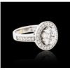 Image 2 : 14KT White Gold 1.75ctw Diamond Ring