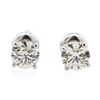 Image 1 : 14KT White Gold 1.31ctw Diamond Solitaire Earrings