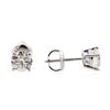 Image 2 : 14KT White Gold 1.31ctw Diamond Solitaire Earrings