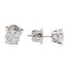 Image 2 : 14KT White Gold 1.31ctw Diamond Stud Earrings