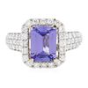 Image 1 : 14KT Two-Tone Gold 3.30ct Tanzanite and Diamond Ring