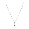 Image 2 : 14KT White Gold Diamond Pendant With Chain GB7118