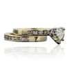 Image 3 : 14KT Yellow Gold 1.42ctw Diamond Wedding Set