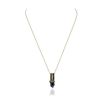 Image 2 : 14KT White Gold 3.25ct Blue Topaz and Diamond Pendant