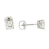 Image 2 : 14KT White Gold 1.00ctw Diamond Solitaire Earrings