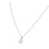 Image 3 : 14KT White Gold 0.90ctw Diamond Pendant With Chain