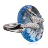 Image 2 : 14KT White Gold 28.90ct Topaz and Diamond Ring