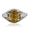 Image 1 : 18KT White Gold 3.19ct Sapphire and Diamond Ring
