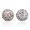 Image 1 : 14KT White Gold 2.58ctw Diamond Earrings