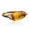 Image 2 : 10KT Yellow Gold 9.40ct Citrine and Diamond Ring