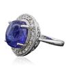 Image 2 : 14KT White Gold 9.02ct Tanzanite and Diamond Ring