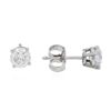 Image 2 : 14KT White Gold 0.81ctw Diamond Stud Earrings