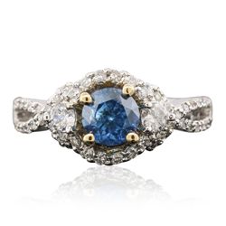 14KT Two-Tone Gold 1.18ctw Brilliant Cut Diamond Ring
