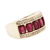 Image 2 : 14KT Yellow Gold 2.30ctw Ruby and Diamond Ring