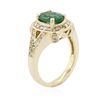 Image 3 : 14KT Yellow Gold 1.59ct Emerald and Diamond Ring