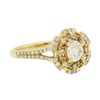 Image 2 : 14KT Yellow Gold 0.91ctw Diamond Ring