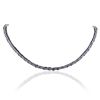 Image 1 : 14KT White Gold 12.96ctw Tanzanite and Diamond Necklace