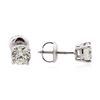 Image 2 : 14KT White Gold 1.23ctw Diamond Solitaire Earrings