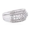 Image 2 : 10KT White Gold 0.55ctw Diamond Ring