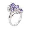 Image 3 : 14KT White Gold 2.00ctw Tanzanite and Diamond Ring