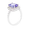 Image 3 : 14KT White Gold 2.51ct Tanzanite and Diamond Ring