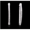 Image 1 : 14KT White Gold 1.76ctw Diamond Earrings