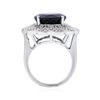 Image 3 : 14KT White Gold 11.35ct Amethyst and Diamond Ring