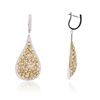 Image 2 : 14KT Two-Tone Gold 4.47ctw Diamond Earrings