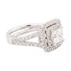 Image 2 : 14KT White Gold EGL Certified 1.94ctw Diamond Ring