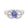 Image 1 : 14KT White Gold 1.47ct Tanzanite and Diamond Ring