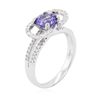 Image 3 : 14KT White Gold 1.47ct Tanzanite and Diamond Ring