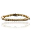 Image 1 : 14KT Yellow Gold 6.90ctw Diamond Bracelet