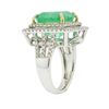 Image 3 : 14KT White Gold 11.12ct Emerald and Diamond Ring