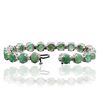 Image 3 : 14KT Rose Gold 20.90ctw Emerald and Diamond Bracelet