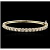 Image 1 : 14KT Yellow Gold 1.70ctw Diamond Bangle Bracelet