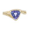 Image 1 : 14KT Yellow Gold 2.11ct Tanzanite and Diamond Ring