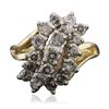 Image 1 : 14KT Two-Tone Gold 2.00ctw Diamond Ring