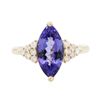 Image 1 : 14KT Yellow Gold 2.78ct Tanzanite and Diamond Ring