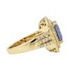 Image 3 : 14KT Yellow Gold 3.52ct Tanzanite and Diamond Ring