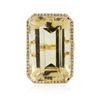 Image 1 : 14KT Yellow Gold 38.72ct Citrine and Diamond Ring