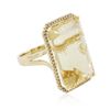 Image 2 : 14KT Yellow Gold 38.72ct Citrine and Diamond Ring