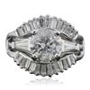 Image 1 : Platinum and 14KT White Gold 3.55ctw Diamond Ring