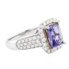 Image 2 : 14KT Two-Tone Gold 2.22ct Tanzanite and Diamond Ring