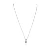 Image 2 : 14KT White Gold 1.38ctw Diamond Pendant With Chain