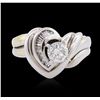 Image 1 : 14KT White Gold 0.65ctw Diamond Wedding Ring Set