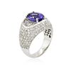 Image 3 : 14KT White Gold 2.69ct Tanzanite and Diamond Ring